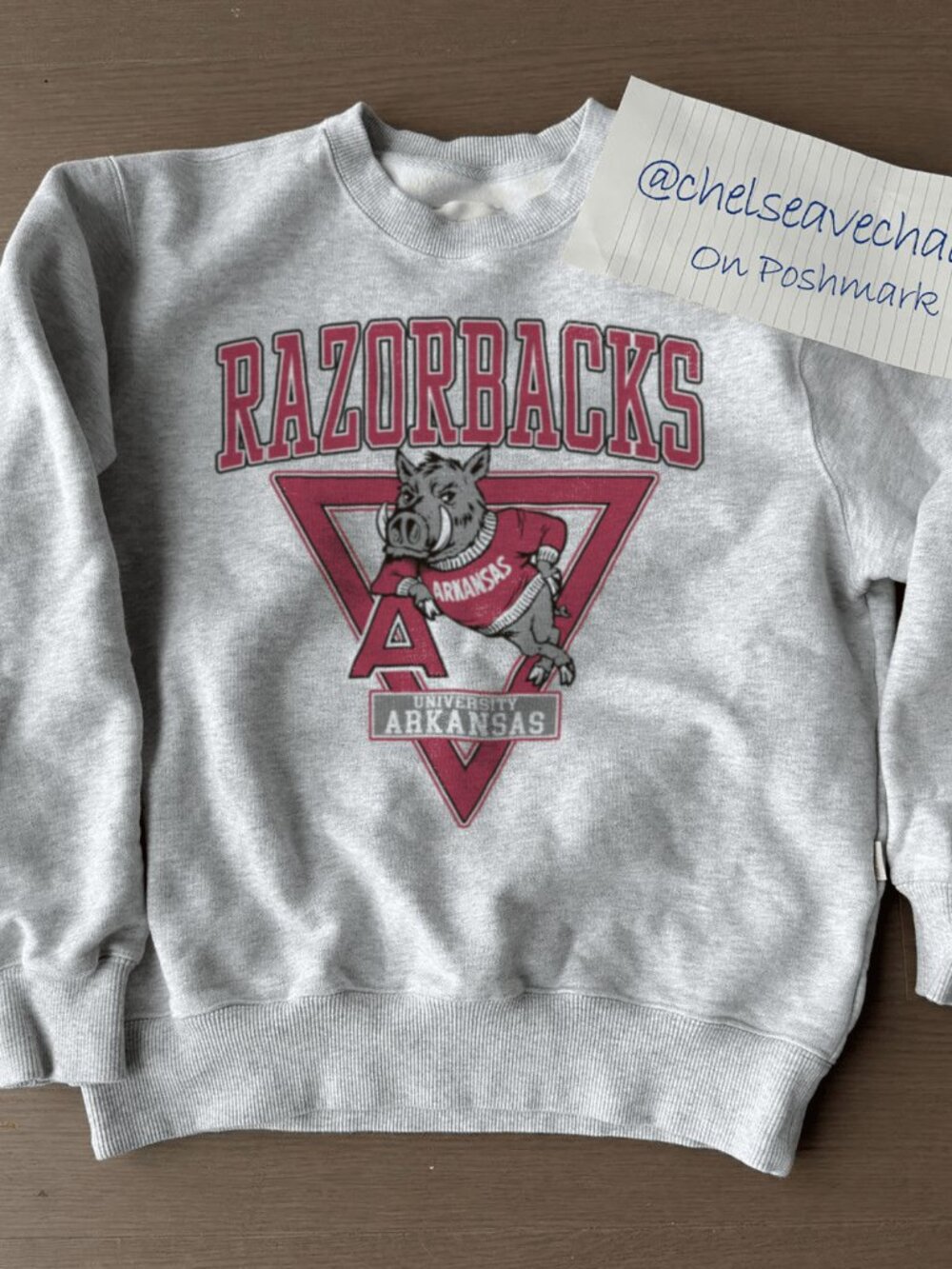 Vintage University of Arkansas Razorbacks Sweatshirt, 90s Football NCAA Shirt